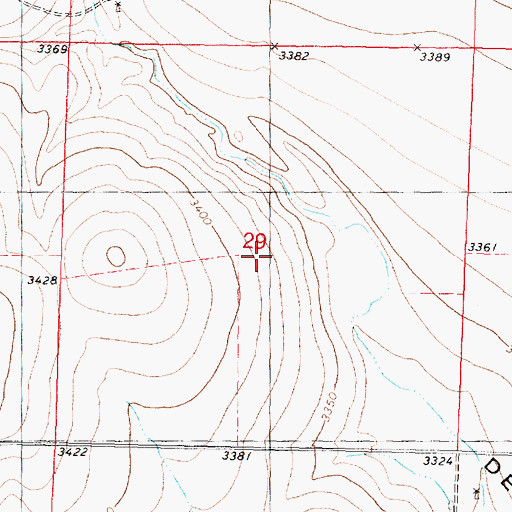 Topographic Map of Township of Wallace, KS