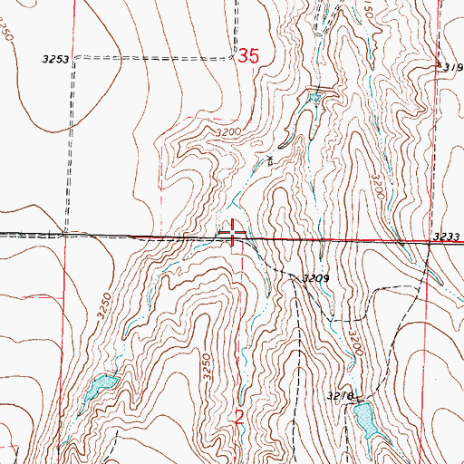Topographic Map of Township of Western, KS