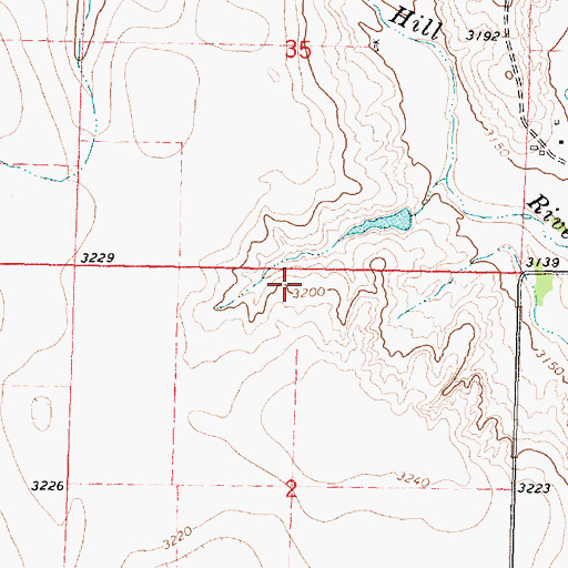 Topographic Map of Township of McAllaster, KS