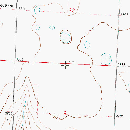 Topographic Map of Township of Winona, KS
