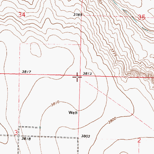 Topographic Map of Township of Colony (historical), KS