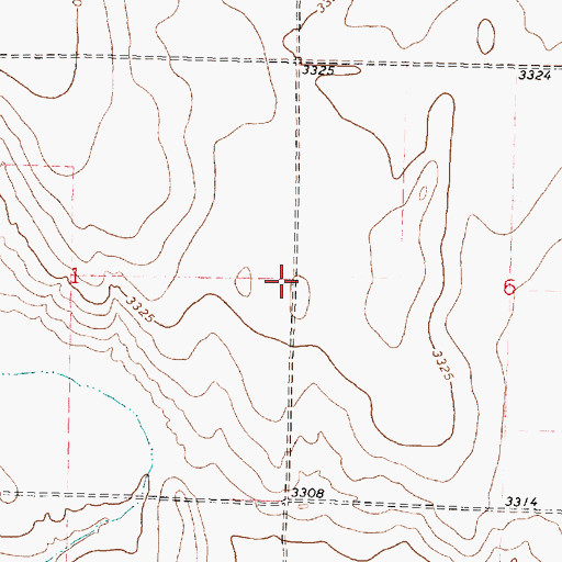 Topographic Map of Township of West Hibbard, KS