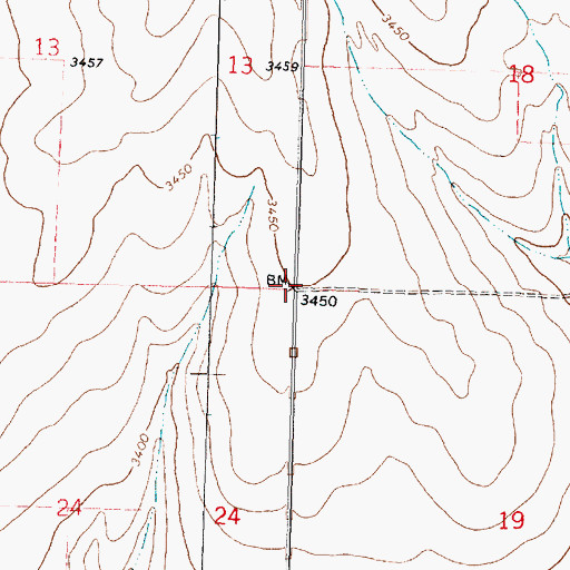 Topographic Map of Township of Medway, KS