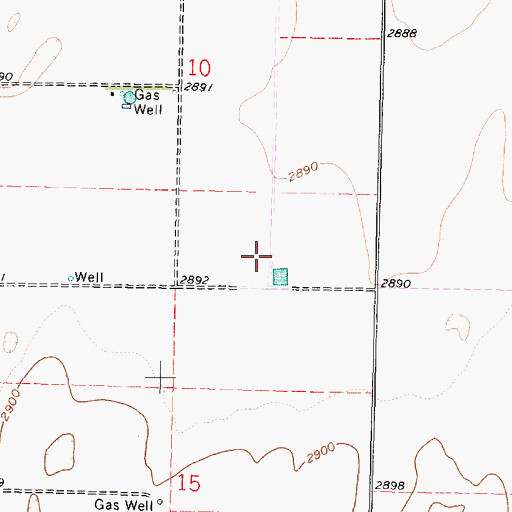 Topographic Map of Township of Ivanhoe, KS