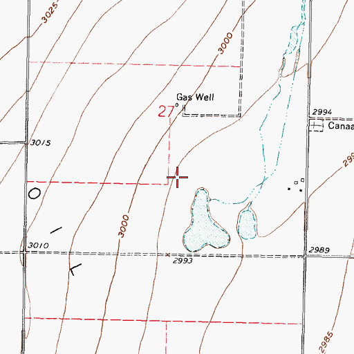 Topographic Map of Eubank Oil Field, KS