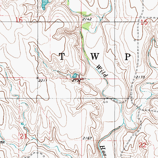 Topographic Map of Township 9, KS