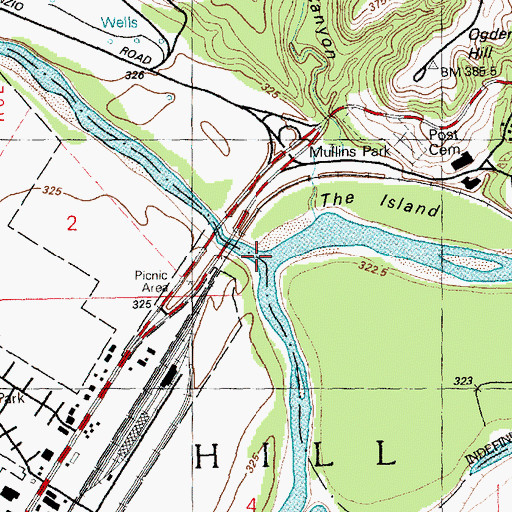 Topographic Map of Smoky Hill River, KS