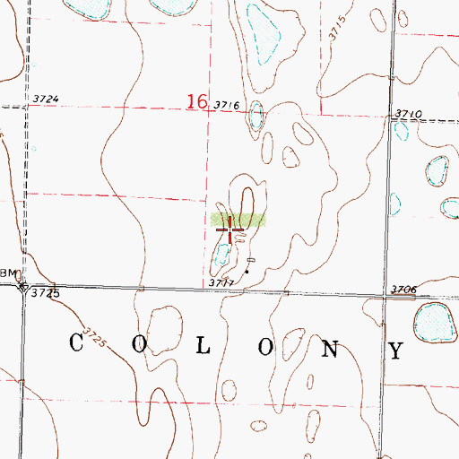Topographic Map of Walter Airport (historical), KS