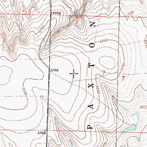 Topographic Map of Mollenkamp Field (historical), KS