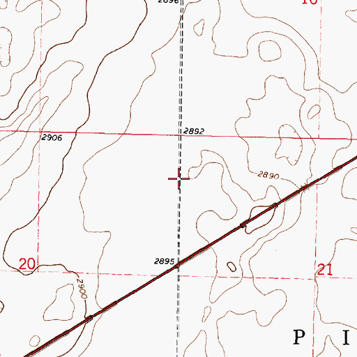 Topographic Map of Finney County, KS