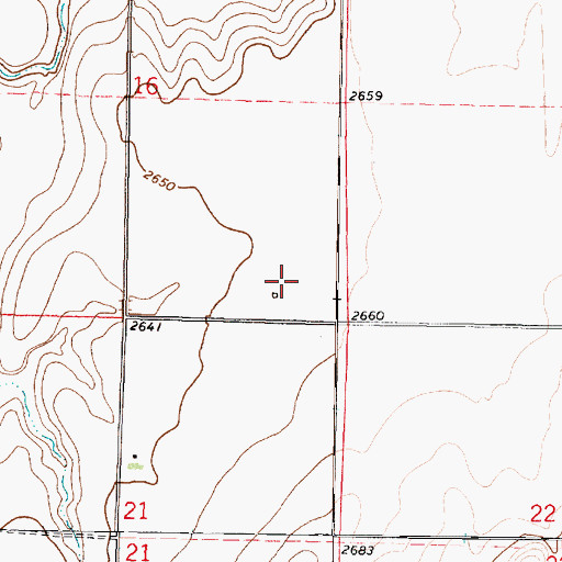 Topographic Map of Creola (historical), KS