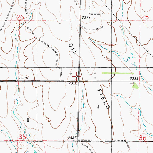 Topographic Map of Fargo (historical), KS
