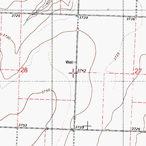 Topographic Map of Neville School (historical), KS