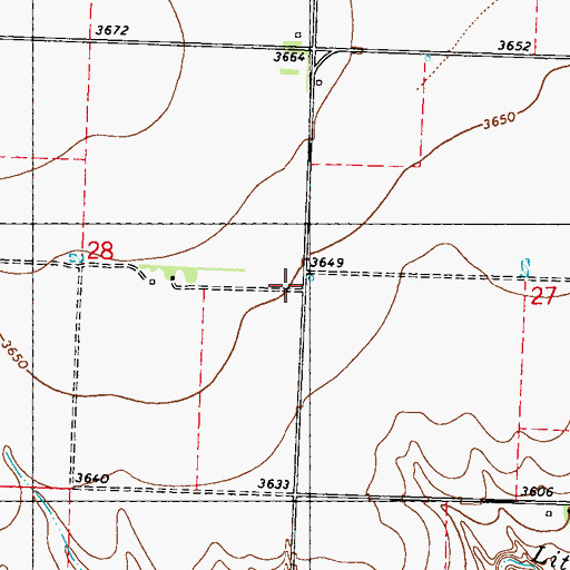 Topographic Map of Union Star School (historical), KS