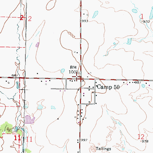 Topographic Map of Polk School (historical), KS