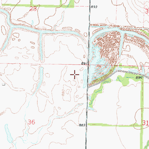 Topographic Map of Camp Number Six (historical), KS