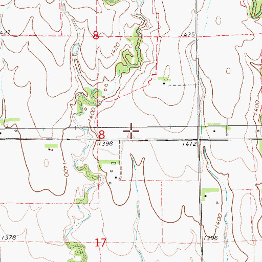 Topographic Map of Township of Sibley, KS