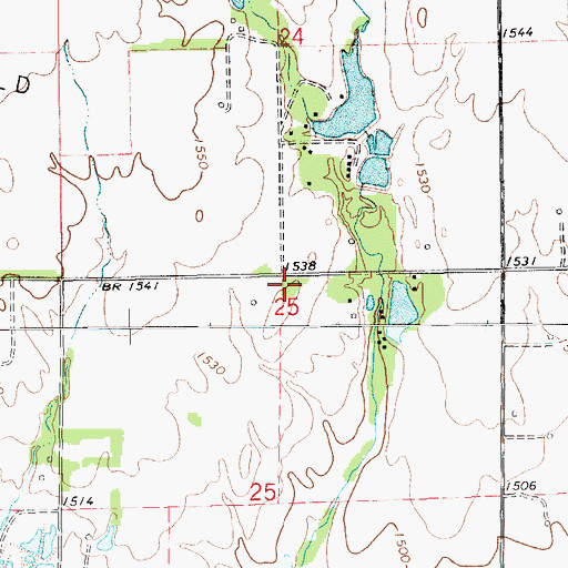 Topographic Map of Rosedale School (historical), KS