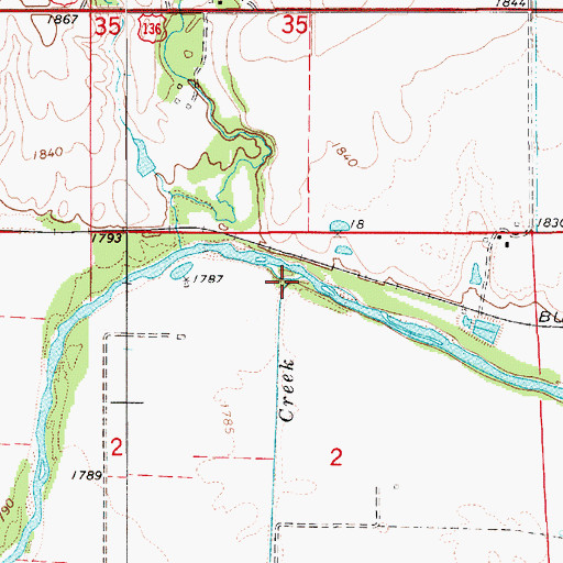 Topographic Map of Wortham Creek, NE