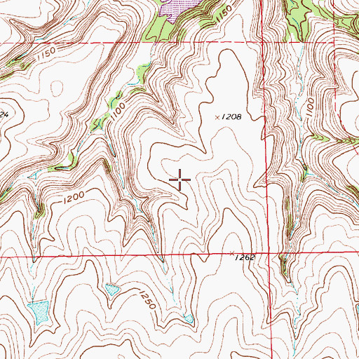 Topographic Map of Township of Otter, KS