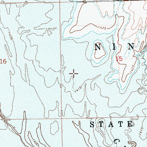 Topographic Map of Township of Ninnescah, KS