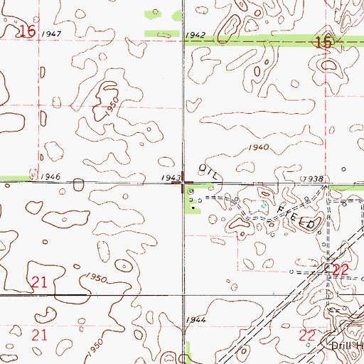 Topographic Map of Township of Douglas, KS