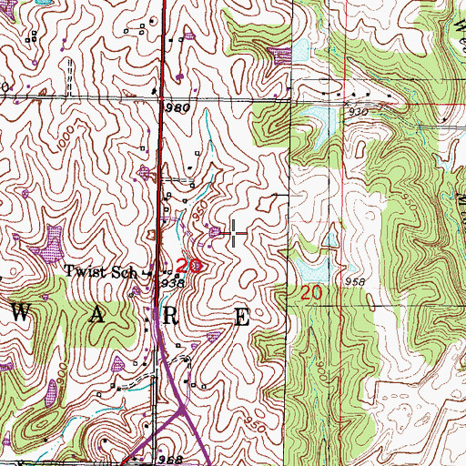 Topographic Map of City of Bonner Springs, KS