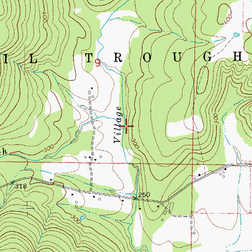 Topographic Map of Dog Lick Branch, AR
