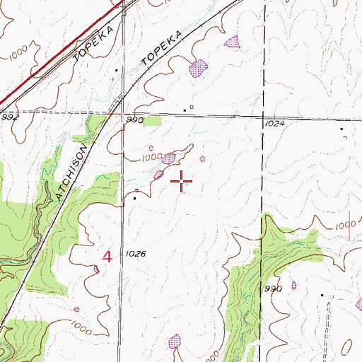 Topographic Map of City of Edgerton, KS