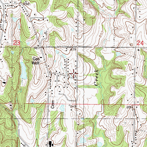 Topographic Map of City of Edwardsville, KS