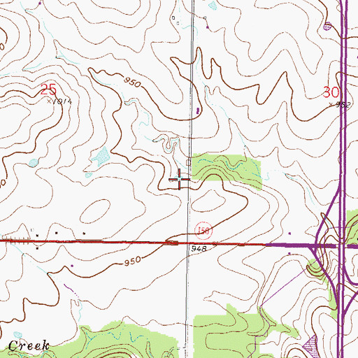Topographic Map of City of Overland Park, KS