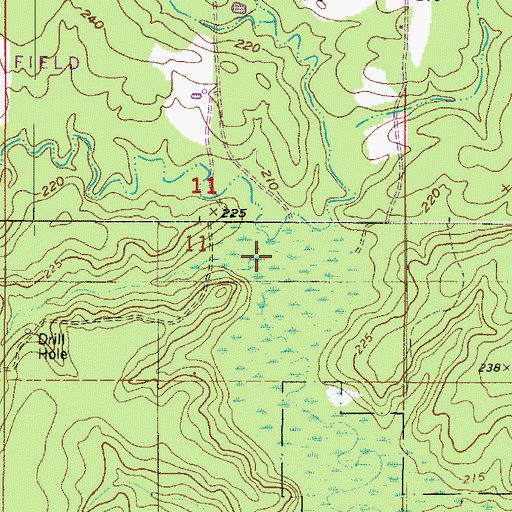 Topographic Map of Dooley Creek, AR