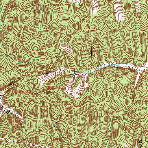 Topographic Map of Alsept Fork, KY