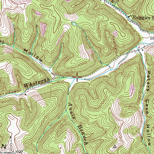 Topographic Map of Annis Branch, KY