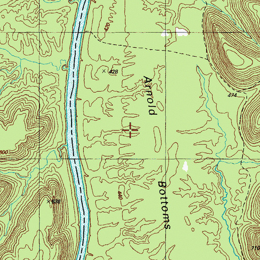 Topographic Map of Arnold Bottoms, KY