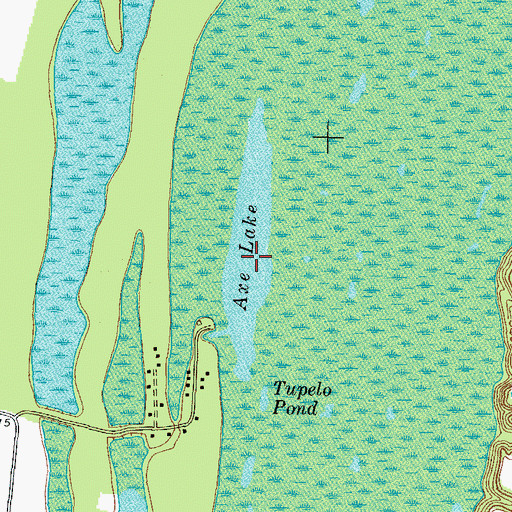 Topographic Map of Axe Lake, KY