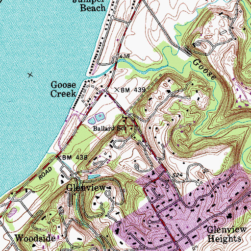 Topographic Map of The Chance School, KY