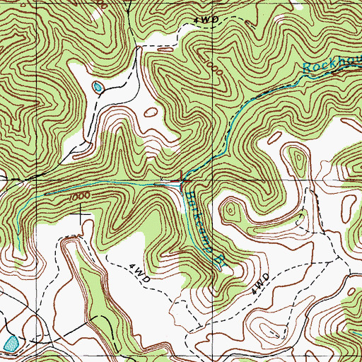 Topographic Map of Barkcamp Branch, KY