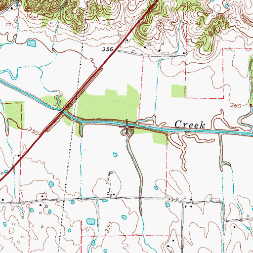Topographic Map of Barn Branch, KY