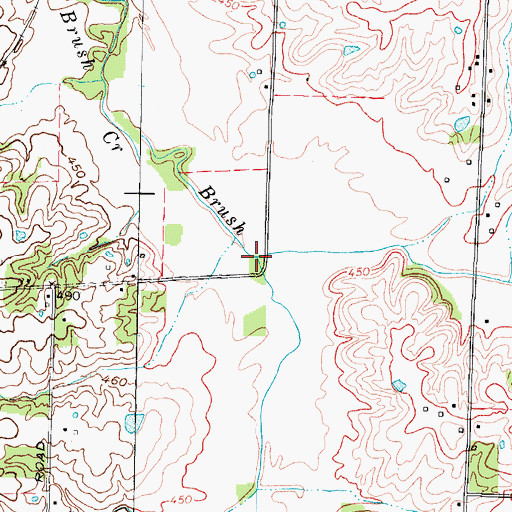 Topographic Map of Barn Creek, KY