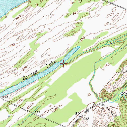 Topographic Map of Barnett Branch, KY