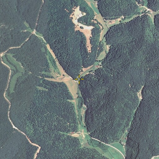 Aerial/Satellite Image of Bates Fork, KY