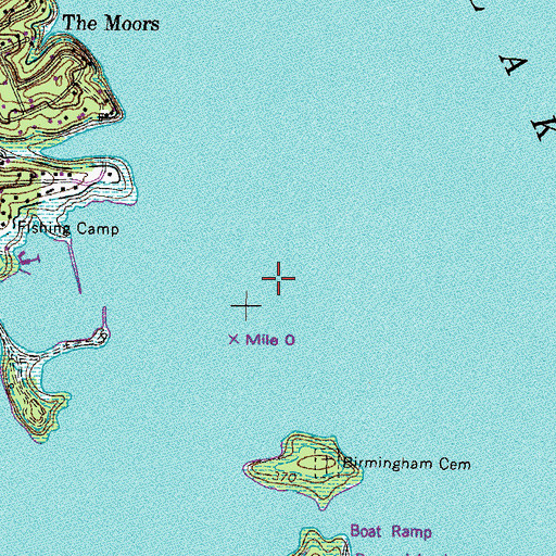 Topographic Map of Bear Creek, KY