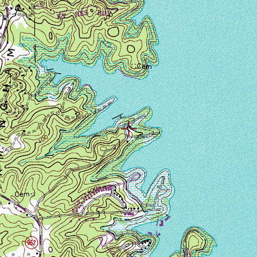 Topographic Map of Bee Spring Camp, KY