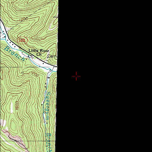 Topographic Map of Beechnut Fork, KY