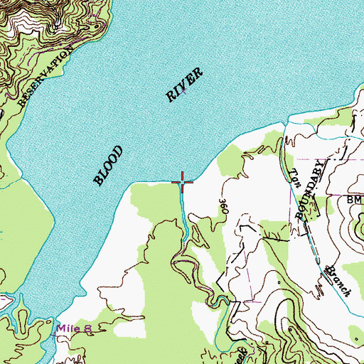 Topographic Map of Beechy Creek, KY