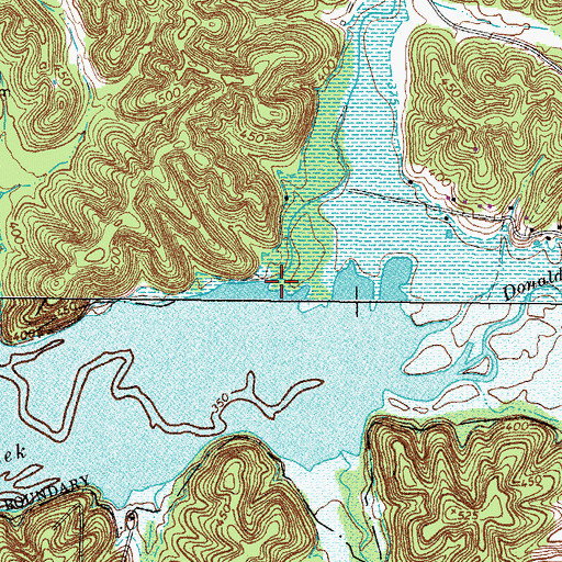 Topographic Map of Beechy Fork, KY