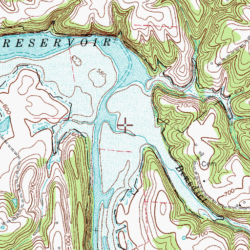 Topographic Map of Benedict Branch, KY