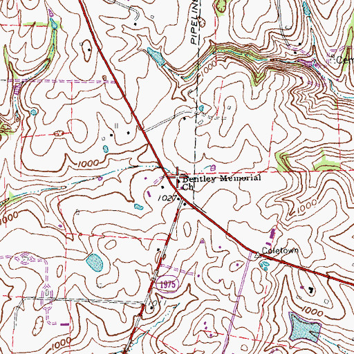 Topographic Map of Richmond Road Baptist Church, KY