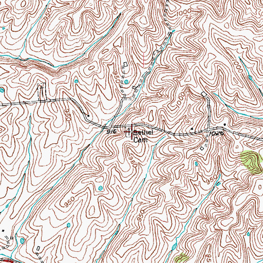 Topographic Map of Bethel Cemetery, KY